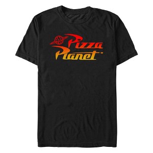 Men's Toy Story Gradient Pizza Planet Logo T-Shirt - 1 of 4