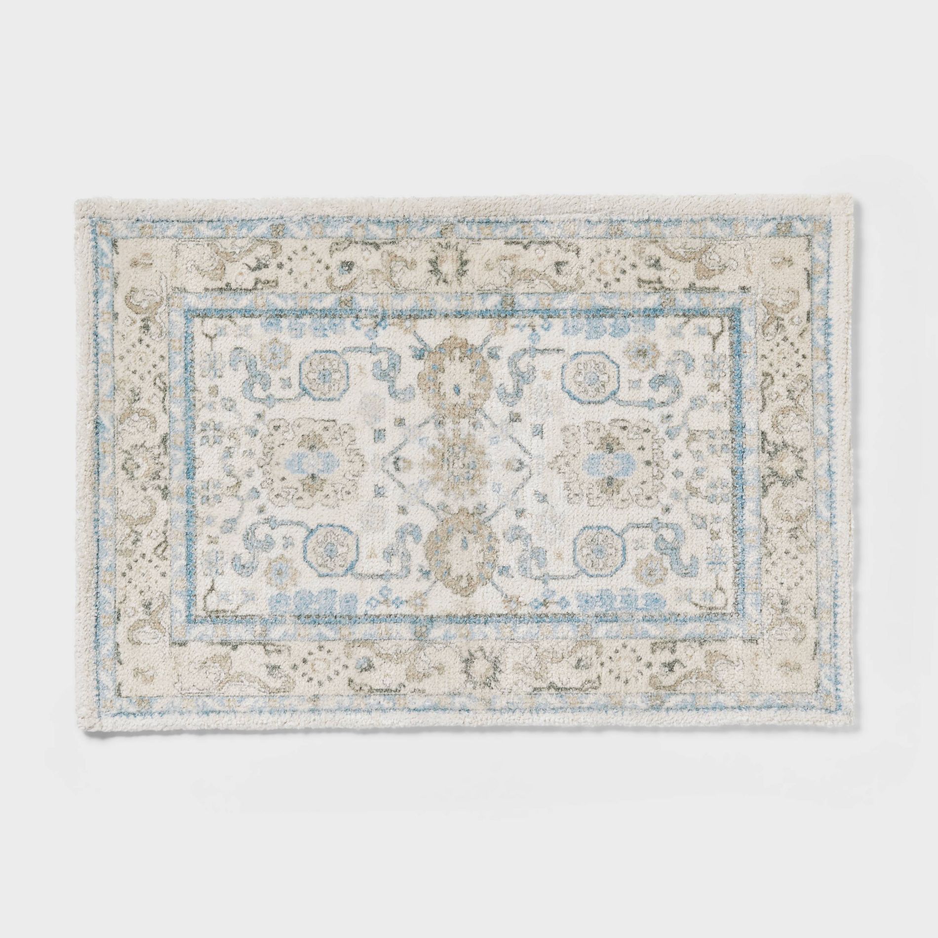 24"x36" Oversized Medallion Bath Rug Cream - Threshold™