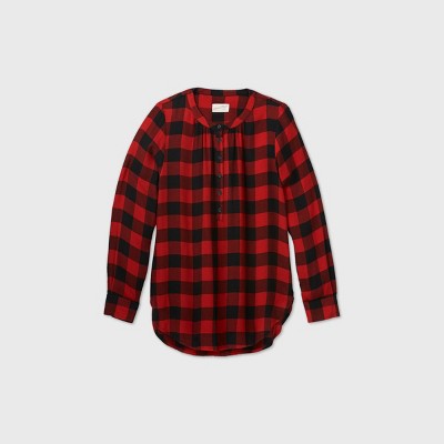 red long sleeve shirt womens