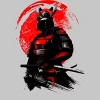 Men's Design By Humans Samurai Warrior By clingcling T-Shirt - 2 of 4