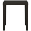 vidaXL Patio Table Anthracite 31.1 inches x25.6 inches x28.3 inches  Plastic - 3 of 4