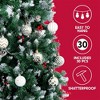 Joyfy Christmas Ornaments, Christmas Tree Decorations Indoor, 30 Pcs Gold & White Christmas Assorted Ornament Set, Hanging Balls, Tree & Wreath Decor - 4 of 4
