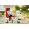 Camping Directors Chair, Heavy Duty,Oversized Portable Folding Chair with Side Table, Pocket for Beach, Fishing,Trip,Picnic,Lawn Red - 4 of 4