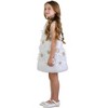 Girls 3D Sunflower Sleeveless Dress Mia Belle Girls - 4 of 4
