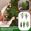 Attop Artificial Pine Needles Christmas Tree Accessories 10 Pieces Artificial Plant Plastic Pine Needle Green Tree Festival Party Deco - 4 of 4