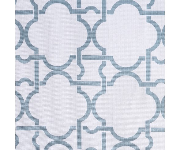 40x63" Barkley Trellis Semi-Sheer Grommet Curtain Panel Aqua-No. 918