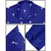 LA LEELA Men's Hawaiian Shirts Solid Beach Shirts Casual Short Sleeve Button Down Collared Shirt Men - 3 of 4