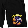 Marvel Universe Venom Men's Black Lounge Shorts - 2 of 4