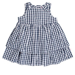 RuffleButts Toddler Girls Woven Bow Jumper Dress - 1 of 4