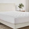 Isla Jade Twin Box-Stitched Quilted Waterproof Mattress Pad White - 4 of 4