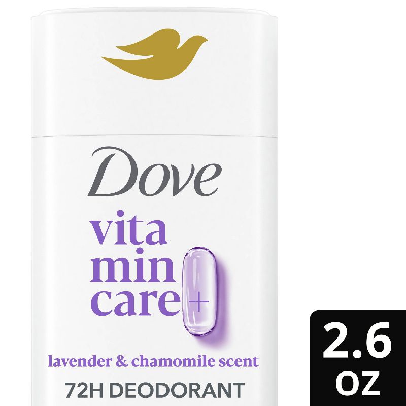 Dove Beauty VitaminCare+ Aluminum Free Lavender &#38; Chamomile Deodorant Stick for Women - 2.6oz, 1 of 11
