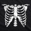 Mens White Skeleton Rib Cage Funny Halloween Disguise T shirt - Crazy Dog Men's T Shirt - 2 of 4