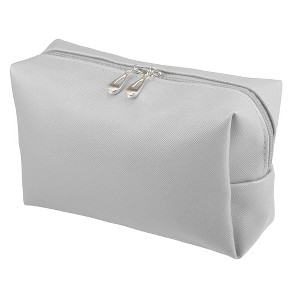 Unique Bargains Women PU Leather Waterproof Cosmetic Case Makeup Bag L Size 1 Pc - 1 of 4