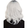 HalloweenCostumes.com One Size Fits Most  Girl  Gray Bob Kid's Wig, Gray/Gray - 4 of 4