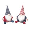 Transpac Plush Americana Gnome Sitter Set of 2 Patriotic Home Decorations - 2 of 3