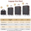 FonTOI 20"&24"&28" Luggage Sets 4 Pieces, Hardshell Expandable Luggages with Cosmetic Case, Travel luggage Sets, Black, 12.4"*30.3"*20.1" - 3 of 4