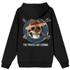 One Piece Live Action The Pirates Are Coming Long Sleeve Black Adult Zip-Up Hoodie - 2 of 4