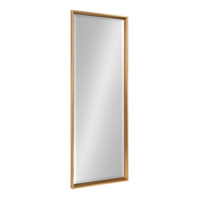 17.5" x 49.5" Calter Full Length Wall Mirror Gold - Kate and Laurel