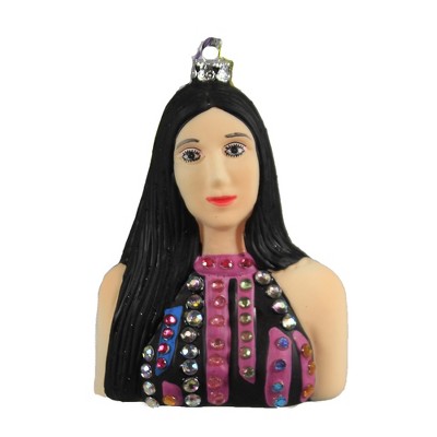 Holiday Ornament 4.5" Cher Ornament Music Icon Disco  -  Tree Ornaments