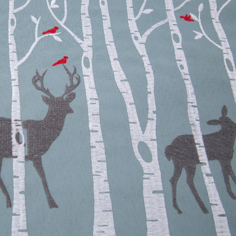 11.5&#34;x18.5&#34; Indoor Christmas Woodland Deer Rectangular Throw Pillow - Pillow Perfect, 5 of 7