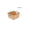 mDesign Wood Print Kitchen Food Storage Organizer Bin - 2 Pack - 4 of 4