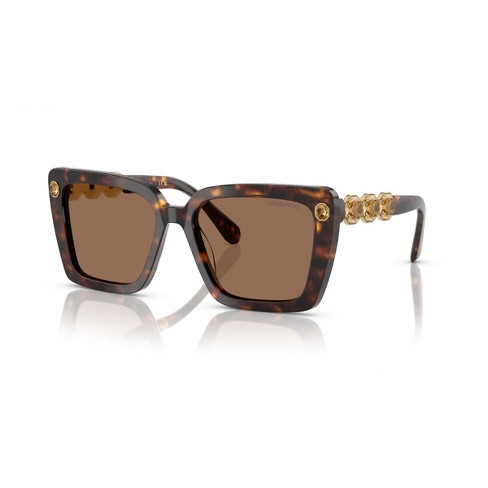 Swarovski crystals detail newest Square 55mm Sunglasses