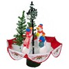 Northlight 2.5 FT Musical Lighted Snowing Snowman Family in Umbrella Base Christmas Decoration - 3 of 4