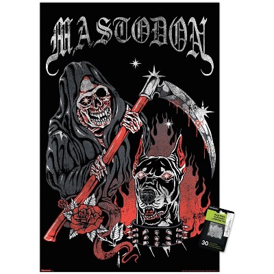 Trends International Mastodon - EZ Reaper and Dobermann Framed