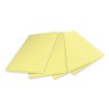 Post-it Notes Super Sticky 100% Recycled Paper Super Sticky Notes, Ruled, 4" x 6", Canary Yellow, 45 Sheets/Pad, 4 Pads/Pack - 3 of 4