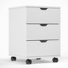 Drawer Vertical Filing Cabinet Rolling Wood Mobile File Cabinets Under Desk for Home Office with Casters - 3 of 4