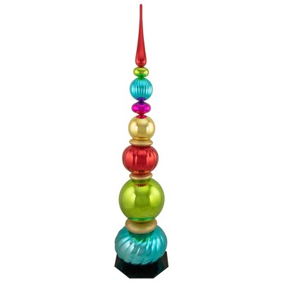 Northlight Ball Finial Tower Commercial Christmas Decoration - 4.5' - Multicolor