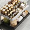 Expandable Pull Out Cabinet Organizer, Heavy Duty Slide Out Drawers Fixed With Adhesive Cabinet Shelves For Kitchen Pantry Bathroom - 2 of 4