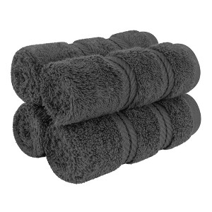 American Soft Linen 100% Cotton Turkish Luxury 4 Piece Washcloth Set, 13x13 inches Washcloth Hand Face Towels for Bathroom and Kitchen Washrags - 1 of 4