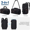 3-in-1 Sports Duffle Bag with Shoe & Laptop Compartments, Anti-Theft Weekender Carry-On Backpack for Travel & Gym - 4 of 4