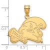 Black Bow Jewelry 14k Yellow Gold Tulane Green Wave NCAA Large Pendant - 2 of 3