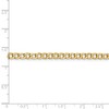Black Bow Jewelry 4.3mm, 14K Yellow Gold, Hollow Curb Link Chain Necklace - 4 of 4