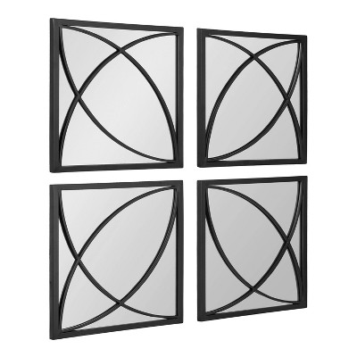 Set of 4 Jiera Metal Mirrors - Kate & Laurel All Things Decor