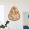 DORESshop 60-Watt 10 in. 1-Light Rope Mini Pendant Light with Rope Shade and No Bulbs Included - 2 of 4