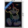 Trends International Disney Mickey Mouse - Rainbow Outline Framed Wall Poster Prints - 3 of 4