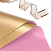 Unique Bargains Waterproof Elegant Design Floral Arrangements DIY Crafts Gift Wrap with Ribbon 1 Set - 4 of 4