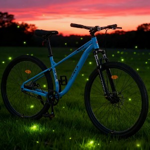 KWPZQEB 29 Inch Wheels Single Speed Mountain Bike, Outdoor Cycling Bike with Steel Frame & Suspension Fork, Outdoor Bicycles with Dual Disc Brakes - 1 of 4