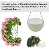 GAOMON 2 Set Artificial Outdoor Geraniums Flowers with Brown Basket, 12 Pcs Geraniums Flowers for Christmas - 3 of 4