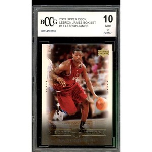 Lebron James Rookie Card 2003 Upper Deck Box Set #11 BGS BCCG 10 - 1 of 2