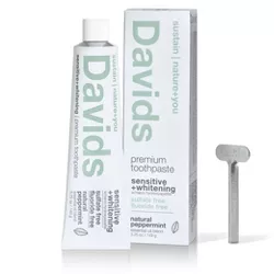 Davids Sensitive Whitening Hydroxyapatite Toothpaste - Peppermint - 5.25oz