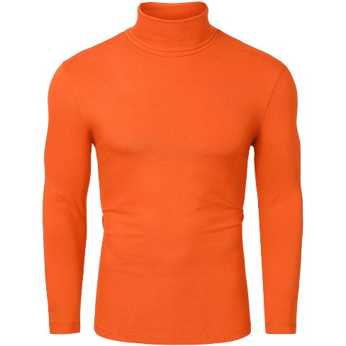 Men's cotton turtleneck hot sale long sleeve