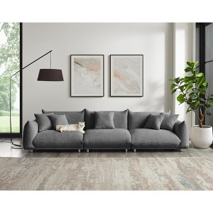 MINIMORE Modern Style 124.5"W Modular Chris 4Seater Sofa - 1 of 4