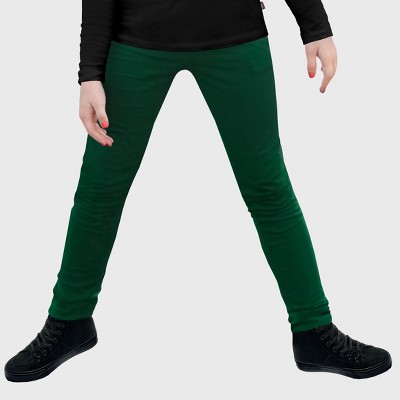 City Threads USA-Made Girls Soft Fleece Comfortable & Stylish Stretch Leggings for Toddlers/Kids
