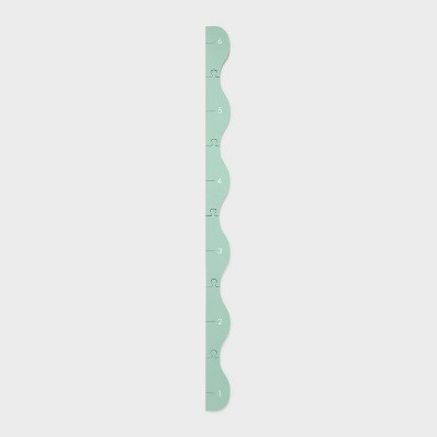 Kids' Growth Chart Green - Pillowfort™: Smoke Green MDF Height Measuring Graphic 66"