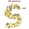 SEVOBAL Wreaths 9ft Christmas Wreath Outdoor Christmas Wreath Decoration Holiday Decor for Home Christmas Outdoor Decorations, Green, 108"*15"*15" - 4 of 4
