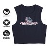 Women's Gonzaga University Distressed Primary Logo Sleeveless Crop Top Tank - 4 of 4